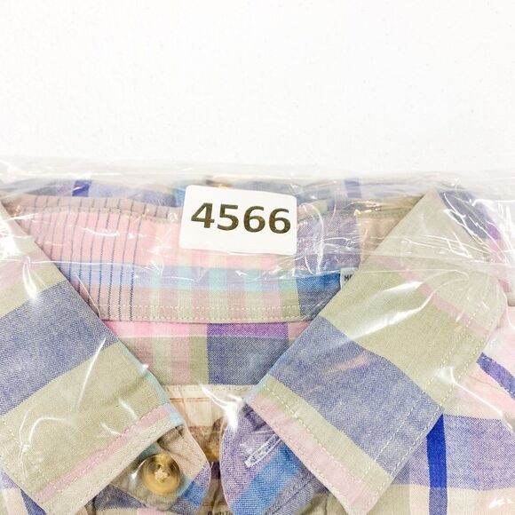 The North Face Shirt Mens Medium Green Plaid Brown Trout Outdoor Hiking Fishing - Picture 12 of 12